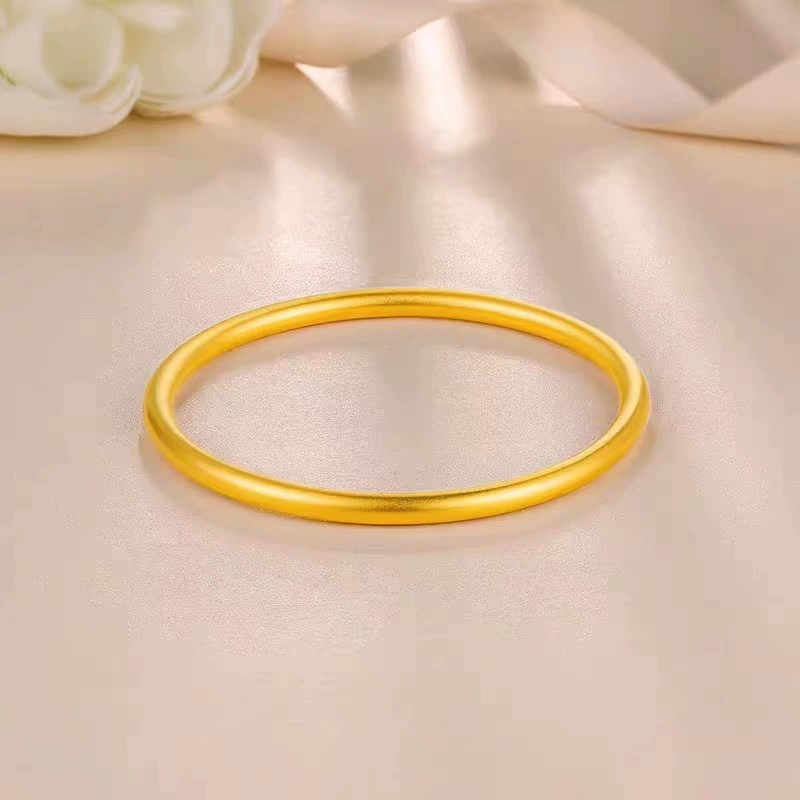 Древний метод Shajin Наследие браслет медный позолоченный круг женский браслет 2 мм закрытый твердый браслет поставки оптом