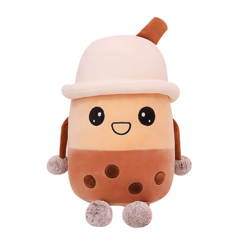 Cross-border Internet celebrity pearl milk tea cup doll doll pillow creative girls bed sleeping plush toy soft pillow