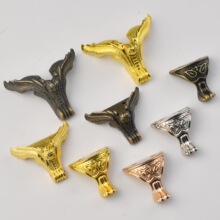 仿古底脚老虎脚木盒锌合金 家具五金配件 装饰脚四边柜脚