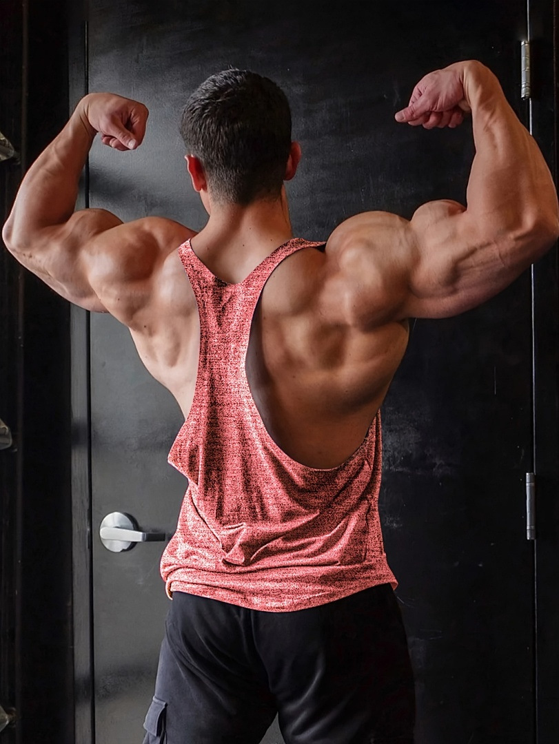 Men's Fitness Vest Loose Sleeveless Top For Sports Running Basketball Training_viptrois.com