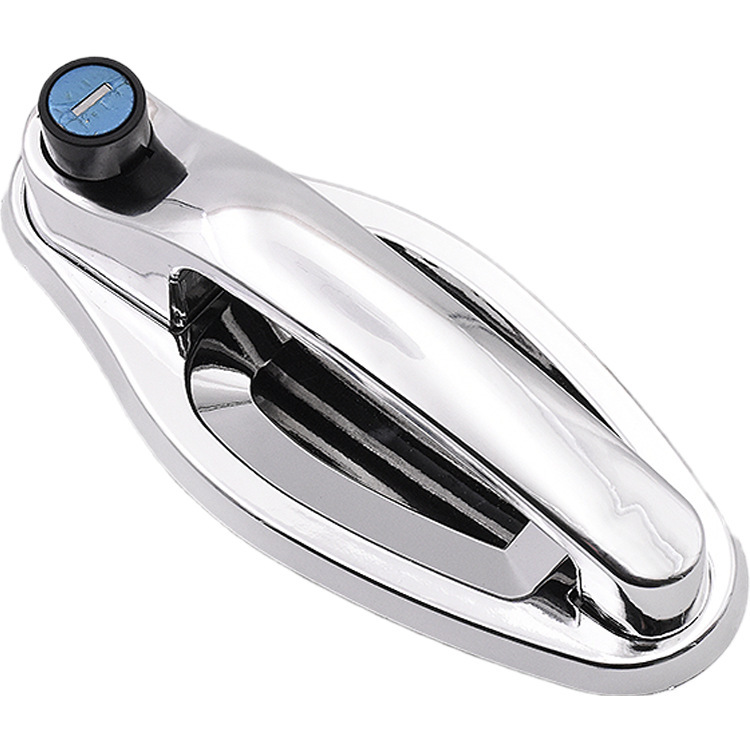 Manija de puerta eléctrica de tres ruedas, cerradura de puerta de caravana cerrada universal de cuatro ruedas, mango de puerta exterior de Dajiang Haibao Jinpeng