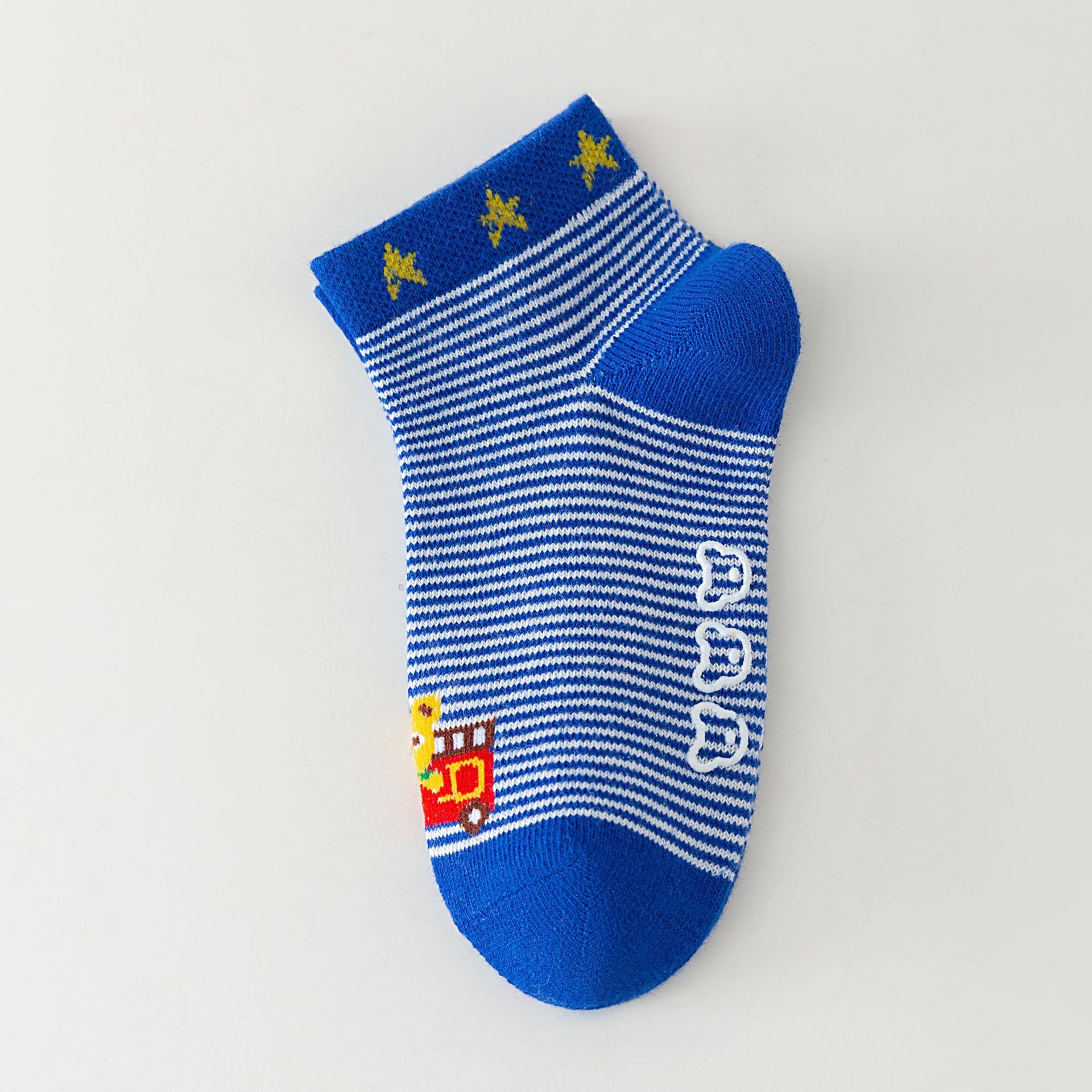 블루 핀스트라이프 곰