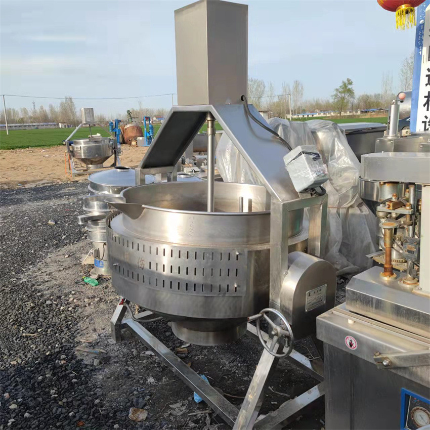 出售二手夹层锅 500升不锈钢电加热夹层锅肉类蒸煮夹层锅食品设备