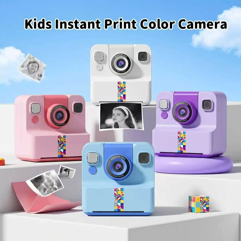 Cross-Border Children's Polaroid Color Printing Camera Photo and Video Thermal Printing High-Definition Camera Children's Toys Cross-Border Children's Polaroid Color Printing Camera Photo and Video Thermal Printing High-Definition Camera Children's Toys