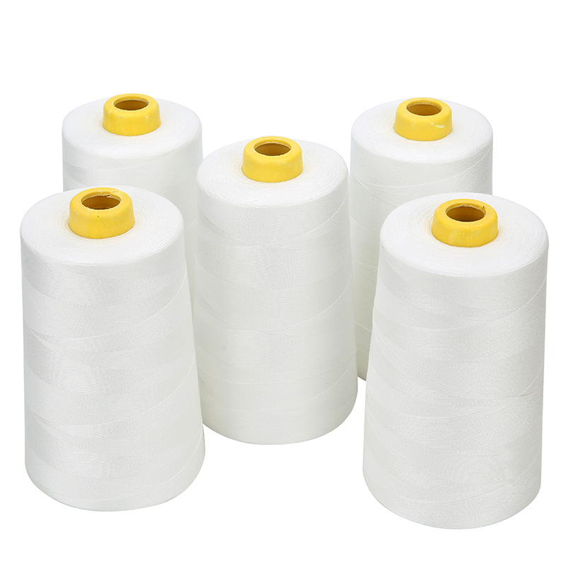 402 Polyester Sewing Thread 500g Black and White Straight Locking Thread Pagoda Thread Sewing Machine Thread Direct Supply from Manufacturer