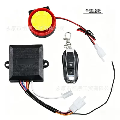 Motorcycle Scooter 12V Off-Road Vehicle Beach Alarm Anti-Theft Device Single Remote Control Dual Remote Control Lock Electronic Key (Motorcycle Key) - single-remote-control-anti-theft-device