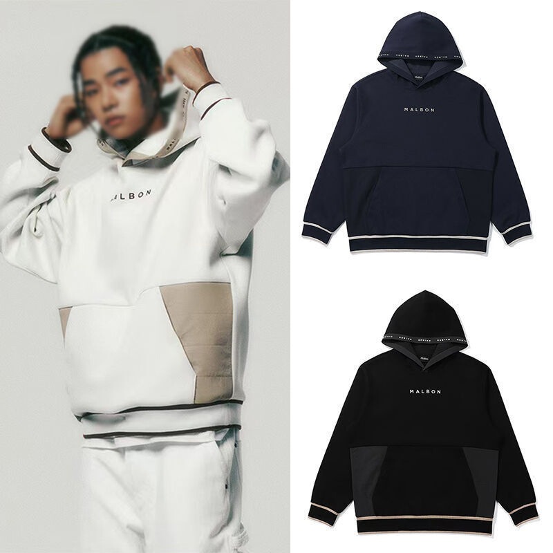 Korean Golf Clothing Men's Golf Wear 24 Autumn and Winter New Style Golf Casual Sports Versatile Color-Blocking Hooded Sweatshirt Korean Golf Clothing Men's Golf Wear 24 Autumn and Winter New Style Golf Casual Sports Versatile Color-Blocking Hooded Sweatshirt