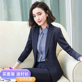 西装套装女春秋女神范职业装高端面试正装酒店前台经理工作服商务