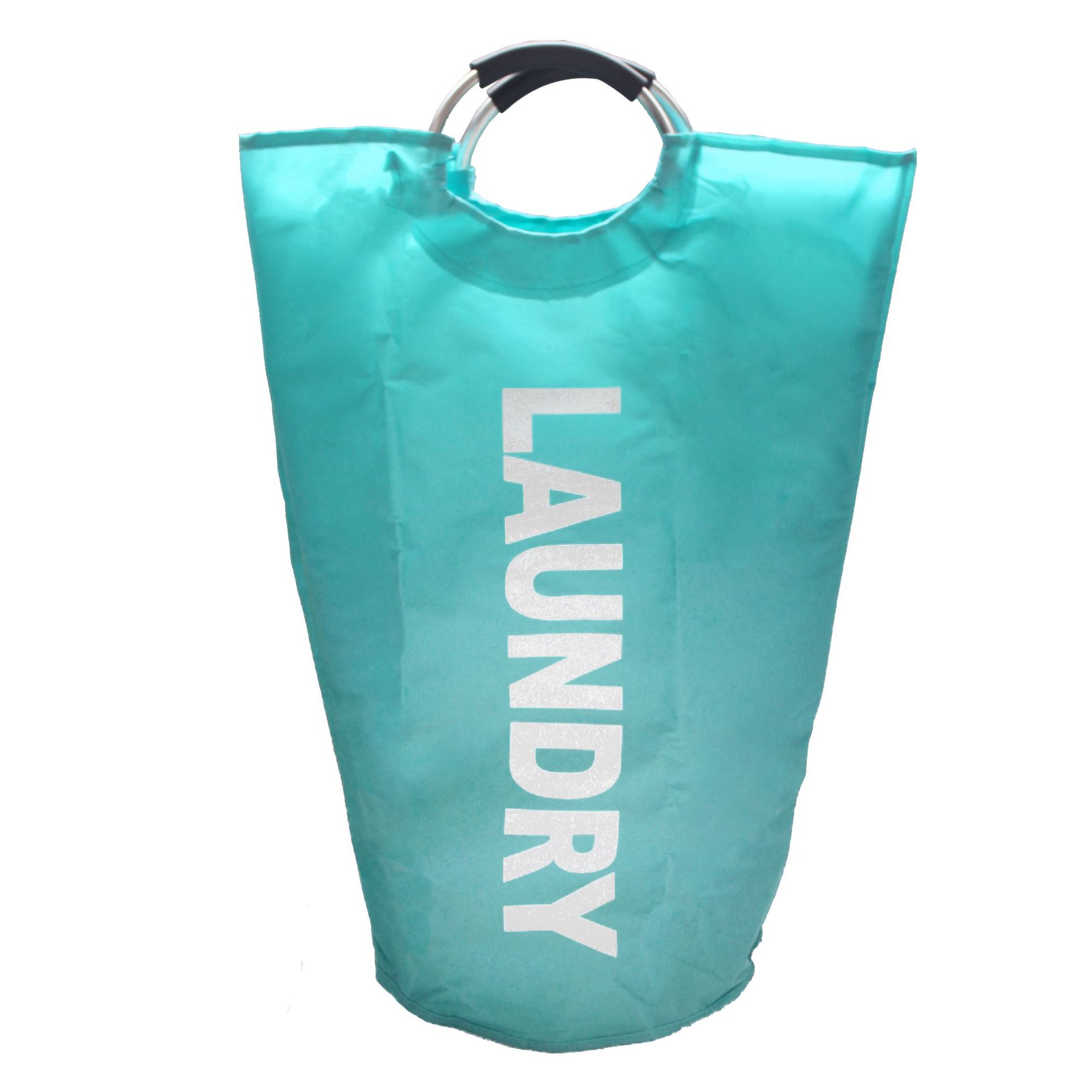 Bolsa de lavandería de tela Oxford - Transfronteriza (Amazon), tamaño grande, canasta de ropa sucia, plegable, con asa de espuma, también para almacenar juguetes, portátil