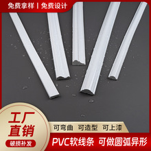 PVC欧式边框装饰线条 背景墙造型线非pu软石膏弧形素面线白色自粘
