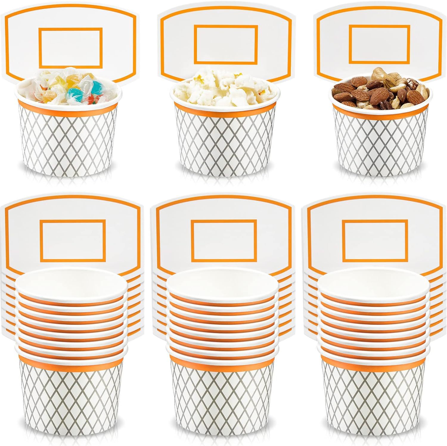 Basketball party snack paper cup sports theme disposable ice cream…