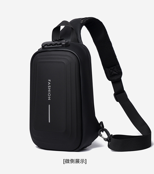 2024 Spring Sports chest backpacks, cross-border wholesale USB charging port bags, men's crossbody bags, fashionable single-shoulder bags undefined
