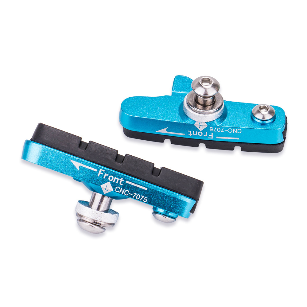 Piel de freno de bicicleta de carretera, freno C, aleación de aluminio, vuelo muerto, bloque de freno silencioso resistente al desgaste, accesorios de compuerta de goma de guía de agua