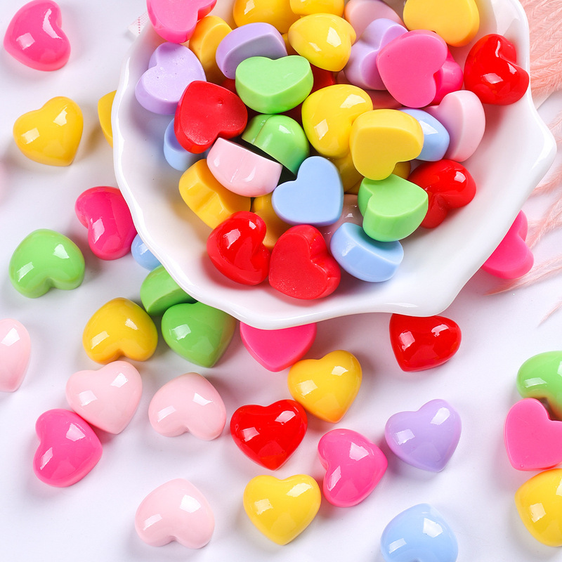 Resin Heart-Shaped Accessories DIY Hair Clips Keychains Phone Case Shoe Charms Shoe Decorations Valentine's Day Resin Heart-Shaped Accessories DIY Hair Clips Keychains Phone Case Shoe Charms Shoe Decorations Valentine's Day