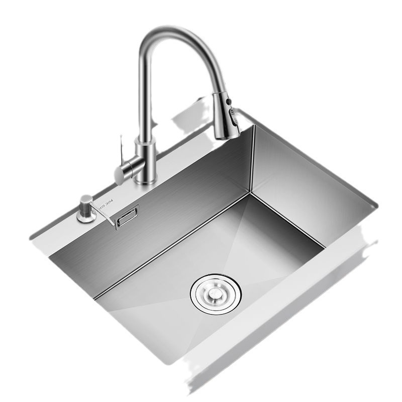 家庭用ステンレス鋼シンク 304 シンク手動ブラッシュシングルとダブル厚みのある家庭用食器洗いシンクの組み合わせ|undefined