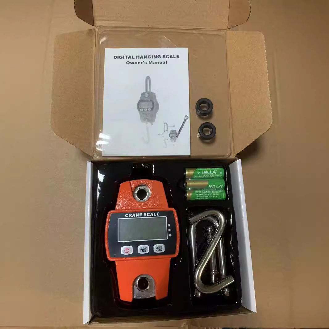 Escala electrónica de 300kg Escala de mano Escala de gancho Escala electrónica de mano