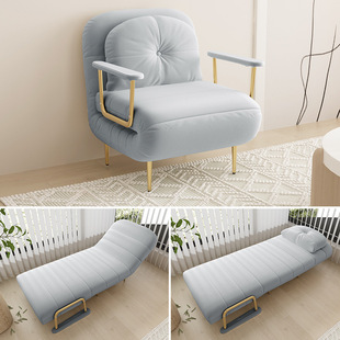 Folding Bed Dual-Purpose Multifunctional Single Person Lunch Break Retractable Bed Home Balcony Single Bed Simple Cloud Sofa Bed J&