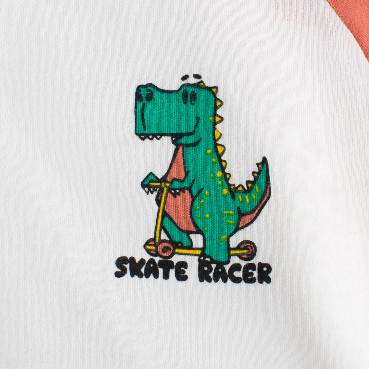 27kids camiseta de manga corta para niños coreanos al por mayor 2025 verano camisa de fondo para niños ropa de bebé para hombres dinosaurio