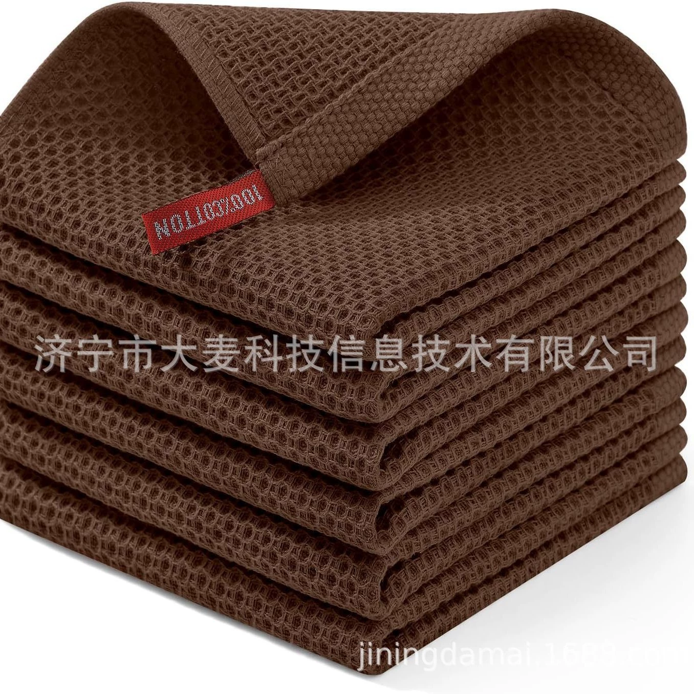 Cotton honeycomb water absorption and thickened rags, kitchen cleaning dishes, towels Baishi cloth square towel, pineapple grid