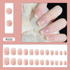 Small fresh nail stickers for manicure, removable fake nails, bright catchy style, ready-made product, internet celebrity