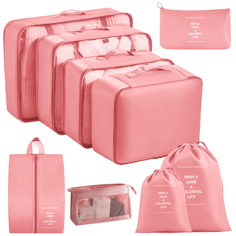Bolsa de almacenamiento de viaje transfronterizo de ocho piezas Bolsa de almacenamiento de viaje de negocios Bolsa de almacenamiento de gran capacidad Bolsa de almacenamiento de viaje impermeable