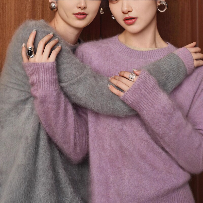 Cloud Classic Crew Neck Fleece-Lined Short Minimalist Cashmere Seamless Knit Sweater 26 New Autumn/Winter Collection Cloud Classic Crew Neck Fleece-Lined Short Minimalist Cashmere Seamless Knit Sweater 26 New Autumn/Winter Collection