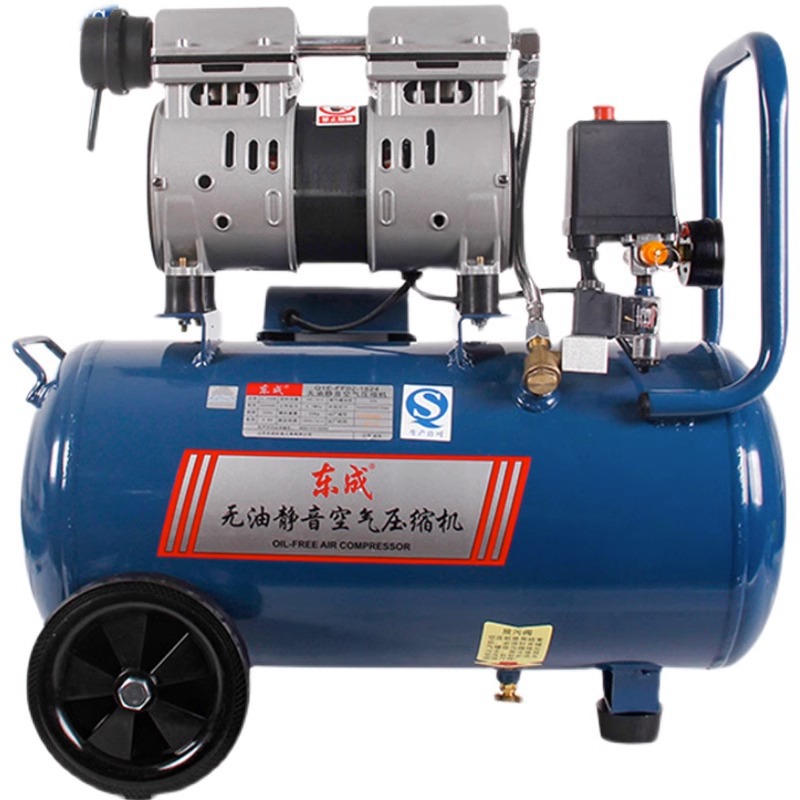 Compresor de aire Dongcheng Bomba de aire silenciosa Compresor de aire pequeño sin aceite Compresor de aire silencioso Bomba de aire industrial