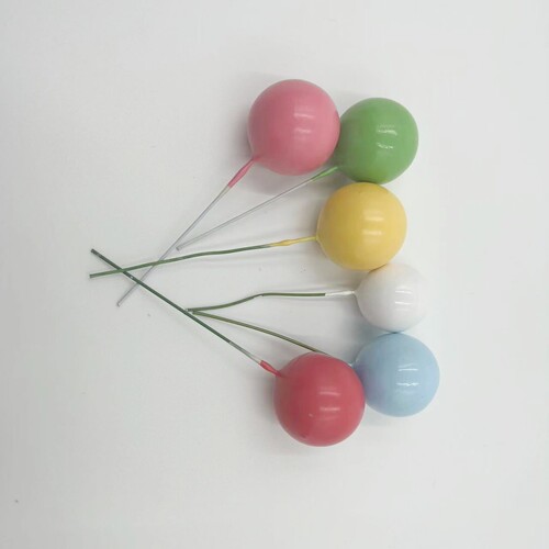 Ins Gold Ball Silver Ball Macaron Color Foam Ball Baking Colorful Birthday Cake Decoration Christmas Red Black Purple