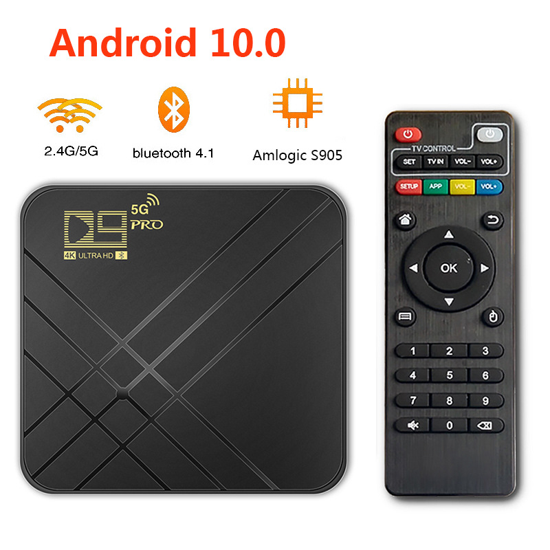 D9 PRO 5G Android TV Box 2.4G5GWIFI Netw...