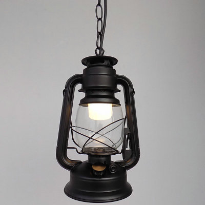 Restaurante retro retro americano café bar farola de hierro forjado campamento al aire libre lámpara