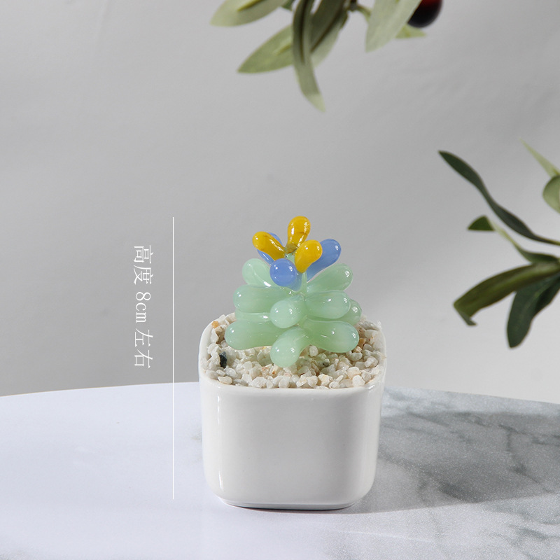 Carnoso - gotas de agua - amarillo azul verde tricolor