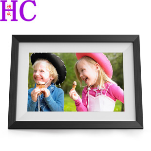 10inch Black and White + Vphoto Electronic Cloud Photo Frame Remote Wifi Hd Display Digital Photo Frame Electronic Photo Album