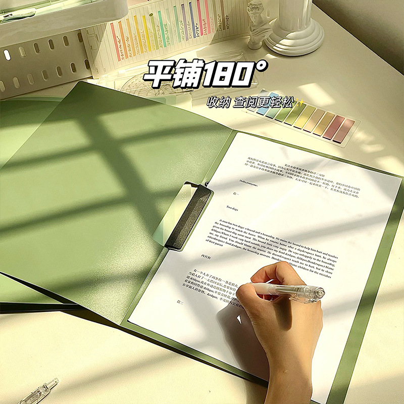 Carpeta de varilla de tracción Carpeta de gradiente Carpeta de varilla de tracción gruesa Carpeta de documentos de prueba de estudiantes Carpeta sin perforación