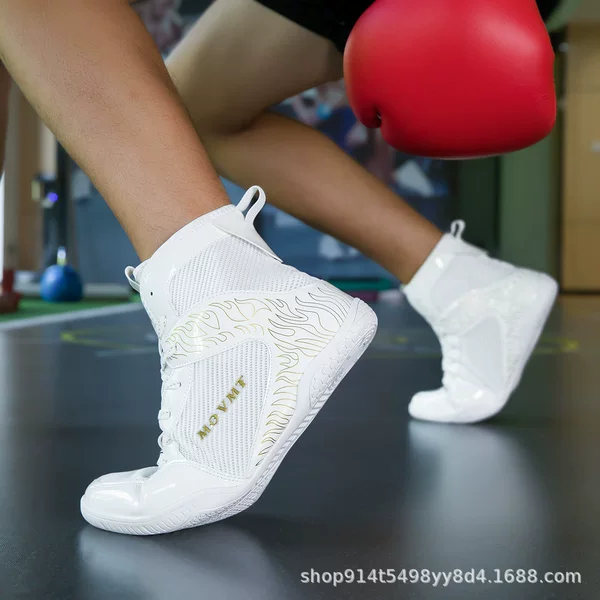 Boxing Shoes for Men and Women, Non-Slip Wrestling Shoes for Men, Competition Training, Free Fighting Sports Shoes