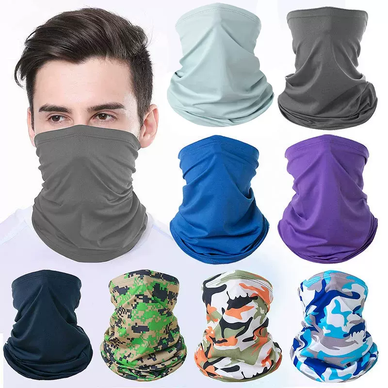 夏季遮阳骑行面罩男户外钓鱼防紫外线头巾速干冰丝多功能防晒围脖