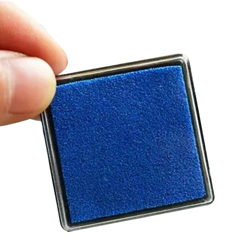 Niños 4*4 Color cuadrado impresión Mesa sello dedo pintura tinta almohadilla color de secado rápido a base de agua bebé almohadilla de tinta fabricante