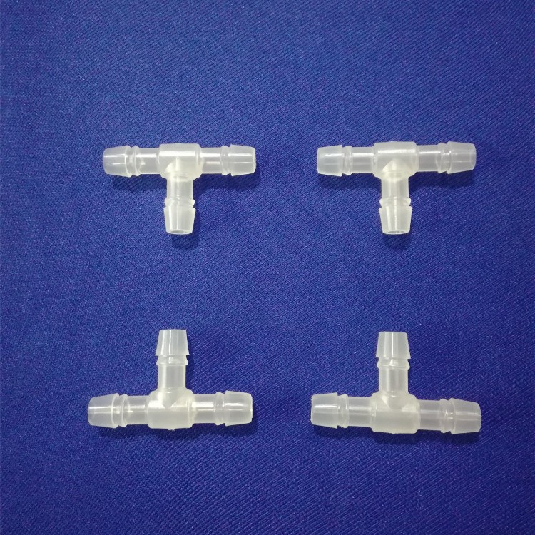 厂家批发食品级透明聚丙PPT8.3MM气油水族T型塑料小三通接头