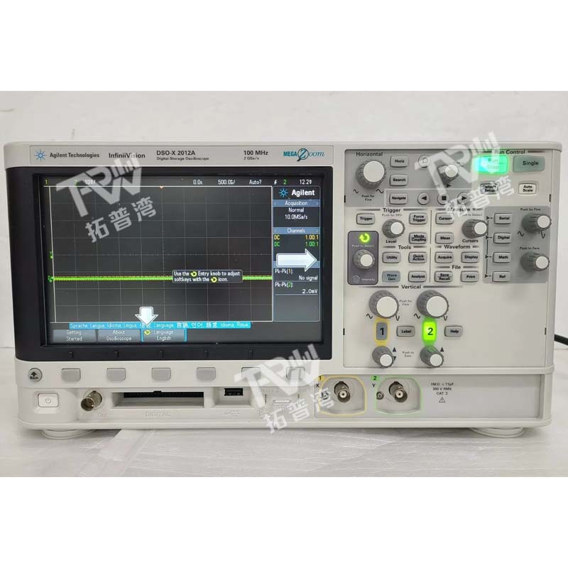 Agilent 安捷伦 DSOX2012A 数字存储示波器 100 MHz 2 个模拟通道