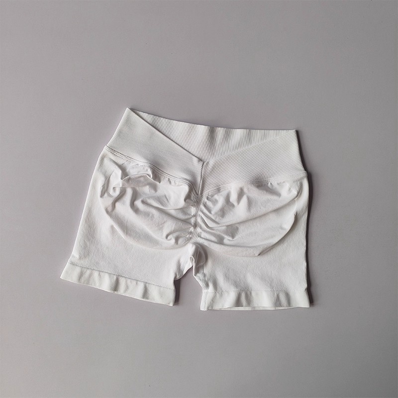 Amazon trasero V cintura alta elástica caderas abdominales sin costuras pantalones cortos panty sin costuras pantalones cortos mujeres image 10