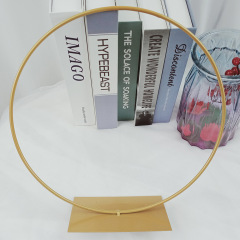 婚禮道具鐵藝圓形花架婚禮現場家居裝飾客廳擺放金屬圓形花架