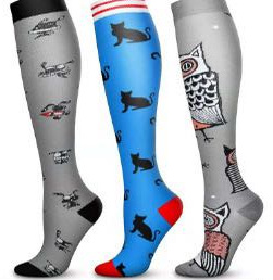 Calcetines de compresión transfronterizos Calcetines de pantorrilla Calcetines elásticos Deportes Ciclismo Correr Calcetines de yoga Calcetines de compresión de tubo largo para hombre Spot para mujer