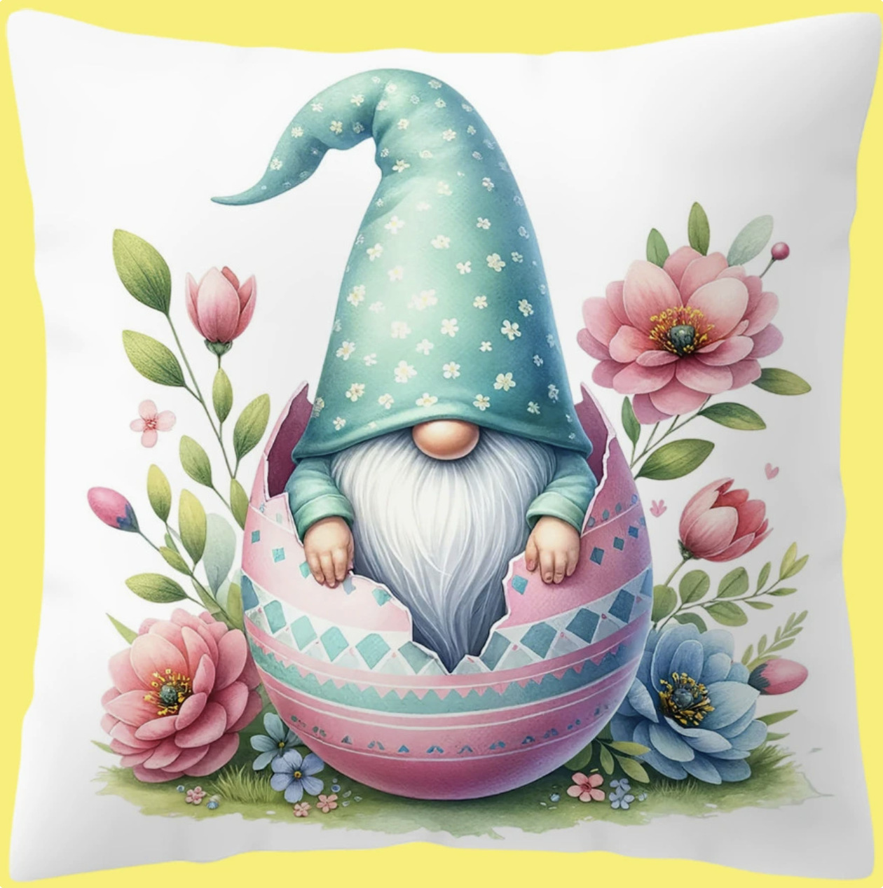 Huevo de Pascua Camión Impresión Funda de almohada Conejo transfronterizo Decoración de vacaciones Hogar Sofá Funda de almohada Funda de cojín