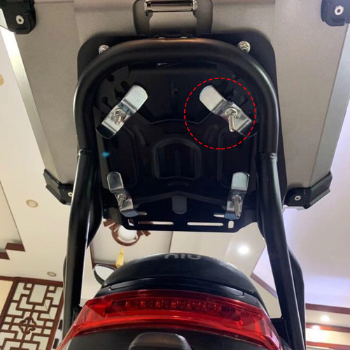 Motorcycle aluminum alloy tail box accessories bag screw bag lock cylinder lock quick release base plate installation bag saddle box accessories bag