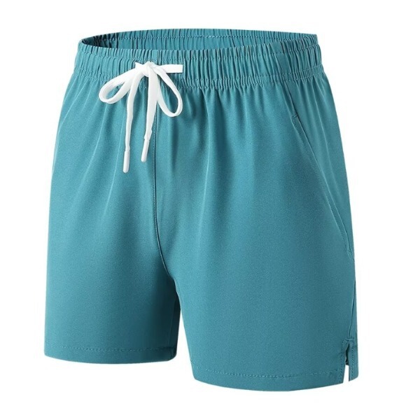 Men's Summer Running Shorts, Loose Fit, with Pockets, Large Size, Ice Silk Quick-Dry Sports Shorts with Zipper, Thin Style