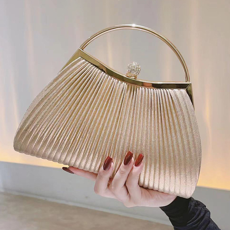 Golden evening bag banquet bag party bag wedding bridesmaid bag matching dress handbag KTV women's bag Princess bag Golden evening bag banquet bag party bag wedding bridesmaid bag matching dress handbag KTV women's bag Princess bag