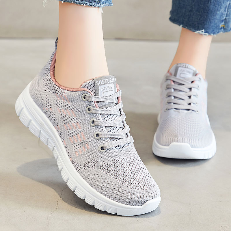Zapatos de mujer 2024 primavera nuevos zapatos de mujer de comercio exterior transfronterizo Venta caliente zapatos casuales Zapatos Zapatillas de deporte de fondo suave mujeres