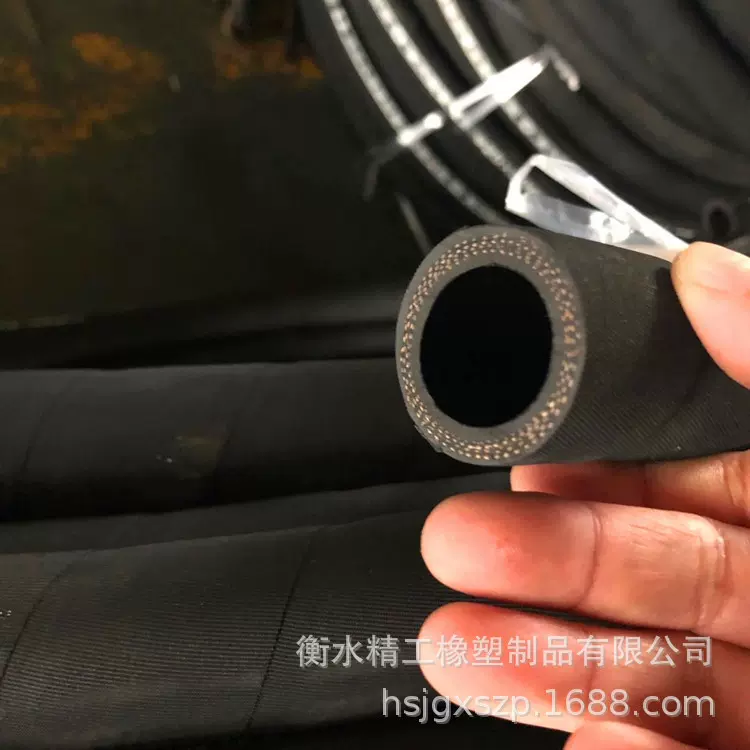 夹布胶管 5层夹布低压输水胶管 链子线增强橡胶输水软管欢迎咨询