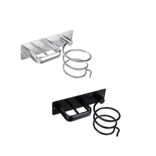 Hair dryer stand bathroom straightener storage rack space aluminum curling iron storage rack hair dryer holder stand