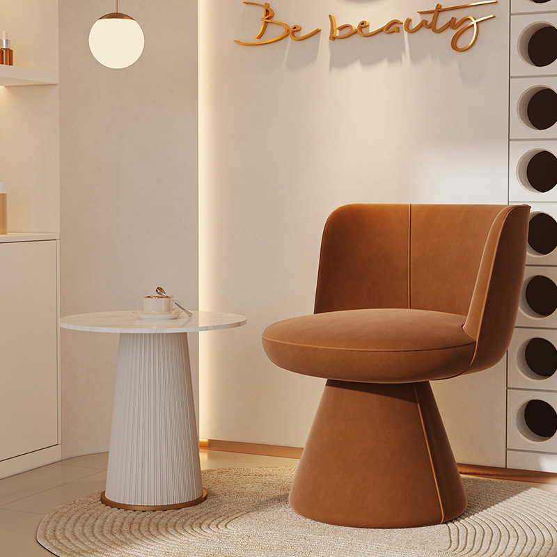 단일 의자 버섯 사이드 테이블 (비 회전)