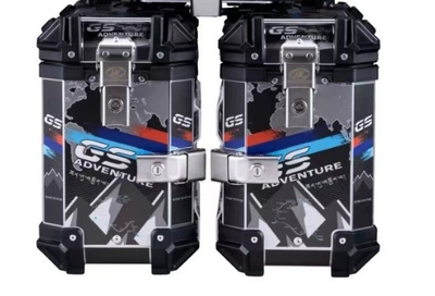 Motorcycle trunk: Motorcycle Universal - 28l-side-boxblack-sticker